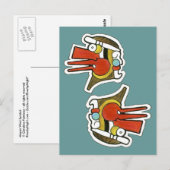 マヤ風シンボル ポストカード (正面/裏面)