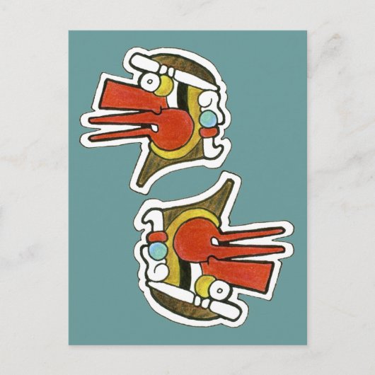 マヤ風シンボル ポストカード (正面)