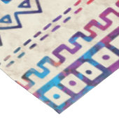 マヤ/アステカで穏やかな水彩画パターン テーブルクロス (アングル)