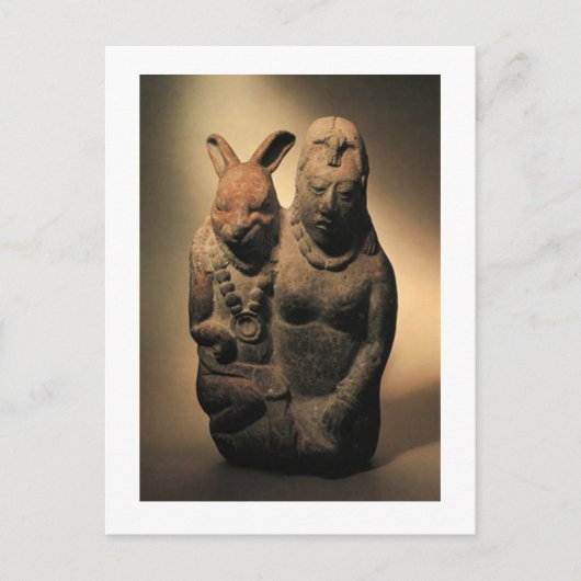 マヤ・グースデス・イクチェルと彼女のウサギ仲間 ポストカード (正面)