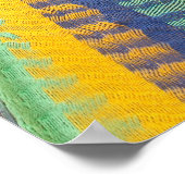 マヤ・メキシコのハンモックに横たわる猫 ポスター (角)