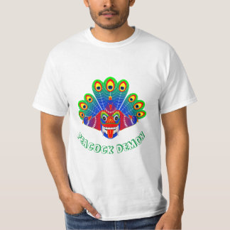 マユララクシャ(スリランカ孔雀デビル)デザイン Tシャツ