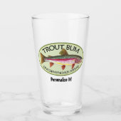 マユーモアのあるス魚釣りマス タンブラーグラス (正面)