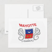 マヨット国旗 ポストカード (正面/裏面)