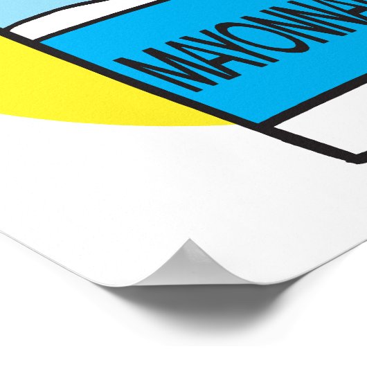 マヨネーズ瓶 ポスター (角)