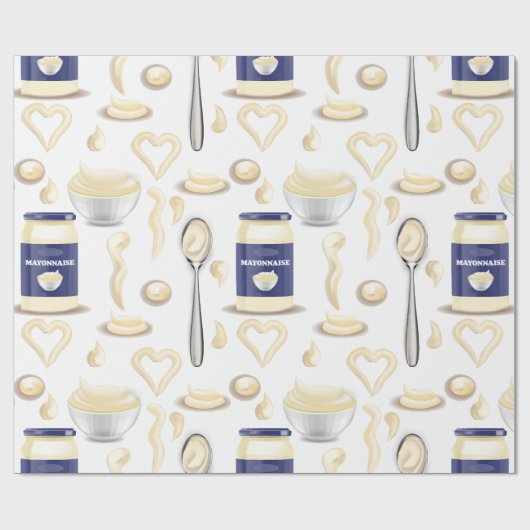マヨネーズ調味料クリーム状スプレッドソース ラッピングペーパー (フラット)