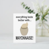 マヨネーズ・ソース食品マヨネーズおもしろいマヨネーズ ポストカード (スタンド正面)
