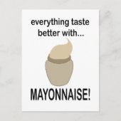 マヨネーズ・ソース食品マヨネーズおもしろいマヨネーズ ポストカード (正面)