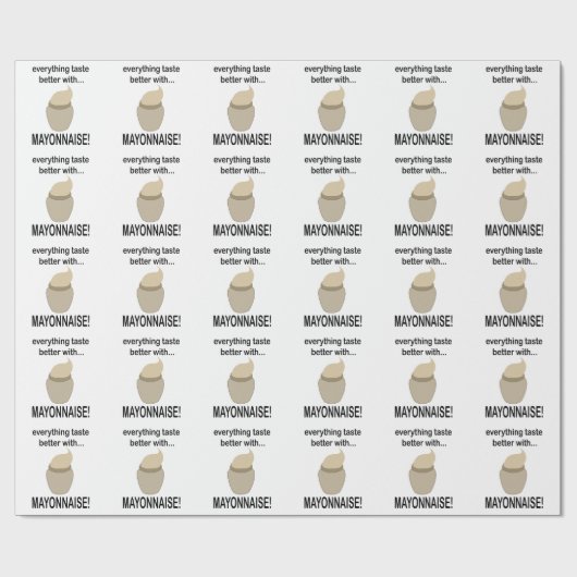 マヨネーズ・ソース食品マヨネーズおもしろいマヨネーズ ラッピングペーパー (フラット)