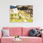 マヨルカのテラス庭園（サンティアゴ・ルシニョル著） キャンバスプリント (インサイチュ (リビング))