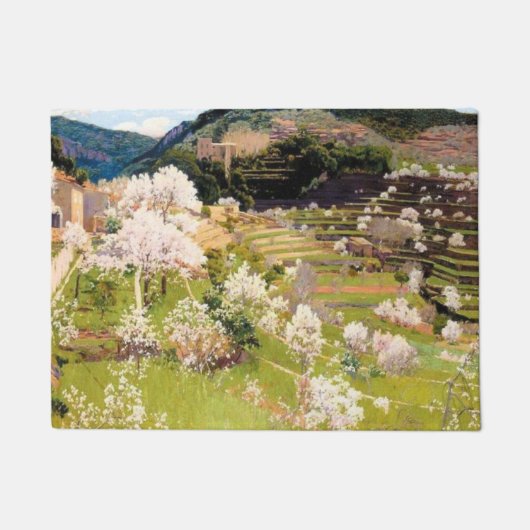 マヨルカのテラス庭園（サンティアゴ・ルシニョル著） ドアマット (正面)