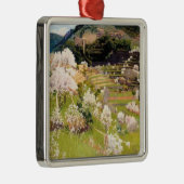 マヨルカのテラス庭園（サンティアゴ・ルシニョル著） メタルオーナメント (右)