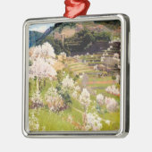 マヨルカのテラス庭園（サンティアゴ・ルシニョル著） メタルオーナメント (左)