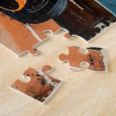 マヨルカのヴィンテージレーシングカー ジグソーパズル (側面)