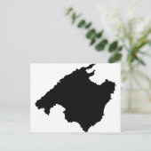 マヨルカの輪郭アイコン ポストカード (スタンド正面)