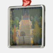 マヨルカの風格ある庭園（サンティアゴ・ルシニョル著） メタルオーナメント (左)