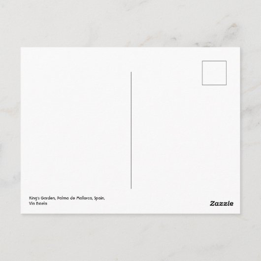 マヨルカキングズガーデン ポストカード (裏面)