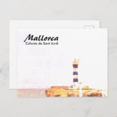 マヨルカコロニアデサンジョルディライトハウスアート ポストカード (正面/裏面)