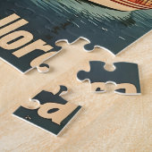 マヨルカコースタルブリスヴィンテージポストカード ジグソーパズル (側面)