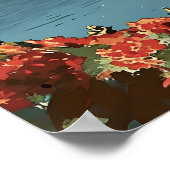 マヨルカコースタルブリスヴィンテージポストカード ポスター (角)