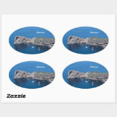 マヨルカステッカー 楕円形シール (シート)