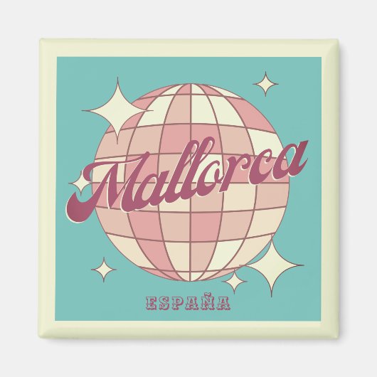 マヨルカスペインのアイランドエスパーニャヴィンテージポストカードMa マグネット (正面)