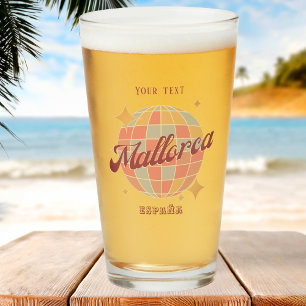 マヨルカスペインのホリデーパーティーのお土産ビール タンブラーグラス