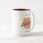 マヨルカスペインの休日レトロのお土産 ツートーンマグカップ (正面右)