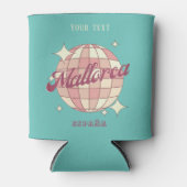 マヨルカスペインピンクブルー夏パーティー 缶クーラー (正面)