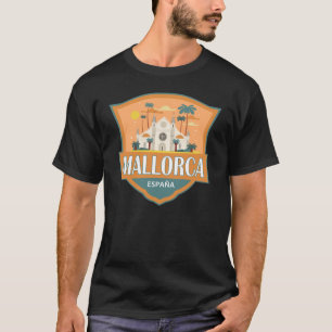 マヨルカスペイン旅行レトロバッジ Tシャツ