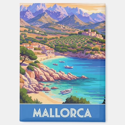マヨルカスペイン旅行 マグネット (正面)