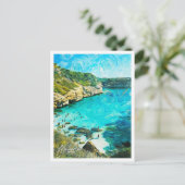 マヨルカスペイン美しい油ランドスケープ ポストカード (スタンド正面)