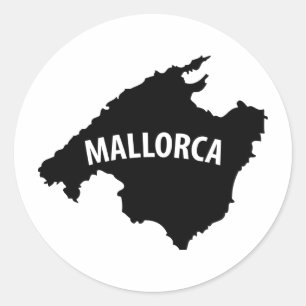 マヨルカスペイン輪郭アイコン ラウンドシール