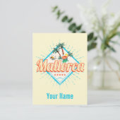 マヨルカバレアアイランドホテルレトロパロットヴィンテージ シーズンポストカード (スタンド正面)