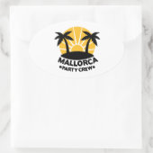 マヨルカパーティークルー 楕円形シール (バッグ)