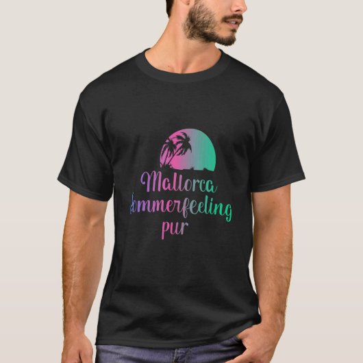 マヨルカパーティークルーMallorcaスペインお祝いグロ Tシャツ (正面)