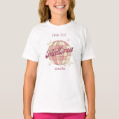 マヨルカマグアルフスペインピンクガールホリデー Tシャツ (正面)