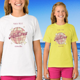 マヨルカマグアルフスペインピンクガールホリデー Tシャツ