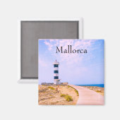 マヨルカライトハウスインコロニアデサンジョルディ写真 マグネット (正面/裏面)