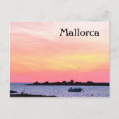 マヨルカロマンチックな夕日 – はがき (正面)