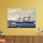 マヨルカンという，ジョージ・サンドとチョが乗る船 キャンバスプリント (インサイチュ (リビング))