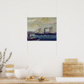 マヨルカンという，ジョージ・サンドとチョが乗る船 ポスター (キッチン)