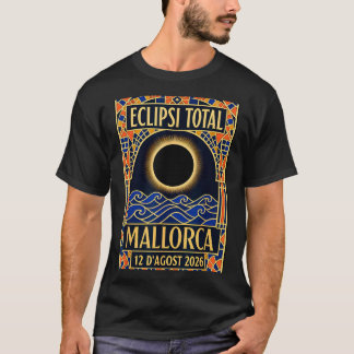 マヨルカ島の皆既日食 2026 - カタルーニャ・モダニズム Tシャツ