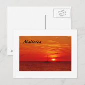 マヨルカ島の美しい夕日 – はがき (正面/裏面)