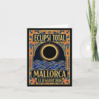 マヨルカ島の2026年日食 - カタルーニャ・モダニズム カード