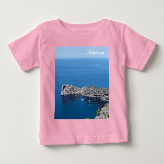マヨルカ島のTシャツ ベビーTシャツ (正面)