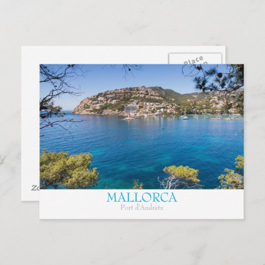 マヨルカ島 - ポルト アンドラッスィの絵葉書(写真付き) ポストカード (正面/裏面)