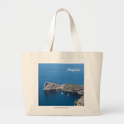 マヨルカ島 ラージトートバッグ (正面)