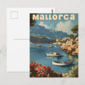 マヨルカ島　海岸の至福 ヴィンテージ ポストカード (正面/裏面)