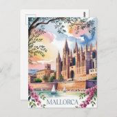 マヨルカ絵を描ウ水彩 ポストカード (正面/裏面)